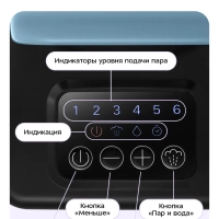 Пароочиститель для дома КТ-9374 - 1950 Вт