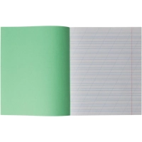 Тетрадь школьная А5 12л ГОЗНАК косая линейка 60г/м2 бел>96% зеленая уп20шт