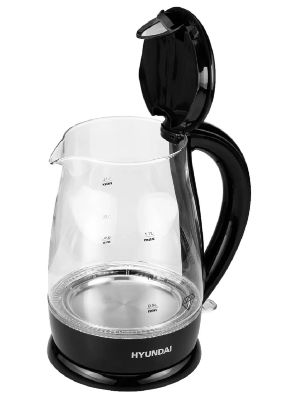 Чайник HYK-G2011 1,7л 2200Вт черный (стекло) Чайник HYK-G2011 1,7л 2200Вт черный (стекло)