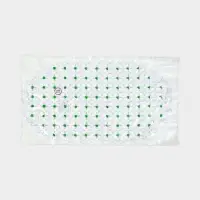 Коврик противоскользящий в ванну на присосках Доляна &laquo;Крапинка&raquo;, 36&times;66 см, зелёный