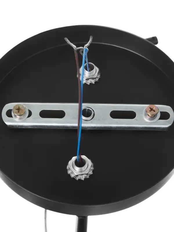 Люстра потолочная BayerLux &laquo;Лайма&raquo;, 2хЕ27, 40 Вт, черно-хромовый, 50&times;15&times;24 см