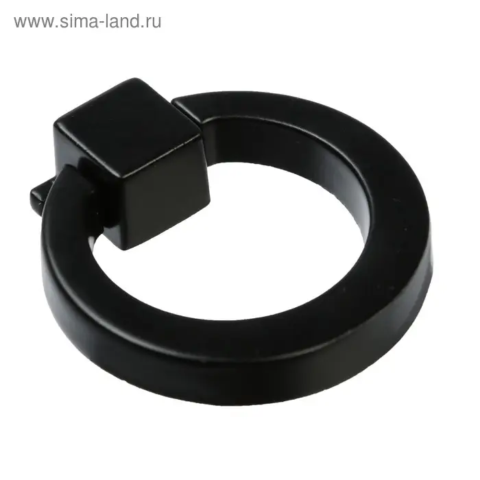 Ручка-кнопка ТУНДРА РК045BL, черная