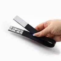 Подхват для штор из кожзаменителя, 35&times;2.5 см, чёрный