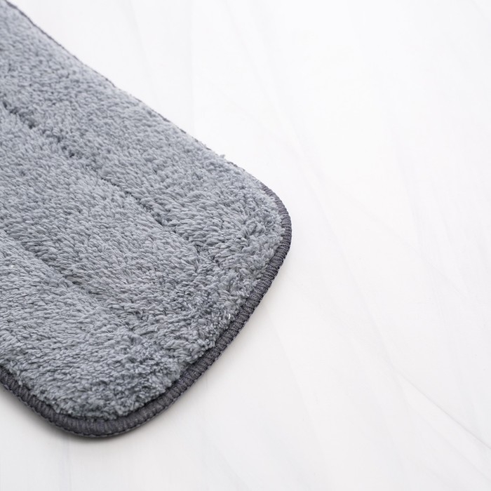 Насадка для швабры с распылителем Доляна, 40×13 см, микрофибра, цвет серый Насадка для швабры с распылителем Доляна, 40×13 см, микрофибра, цвет серый