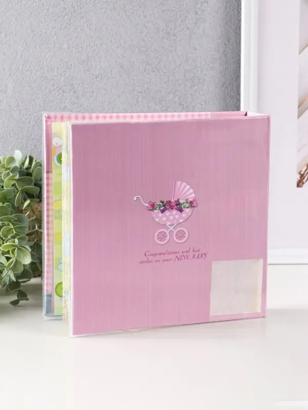 Фотоальбом-анкета, розовый