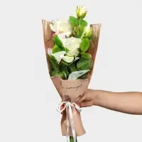 Пакет для цветов «Happy everyday», розовый, 28 х 13 х 44 см