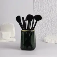 Органайзер - подставка для хранения косметики GREEN, 11&times;8.2&times;8.2 см, зелёный