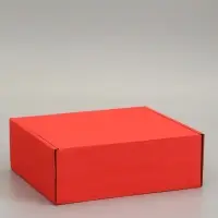 Коробка самосборная, красная, 26 х 24 х 10 см
