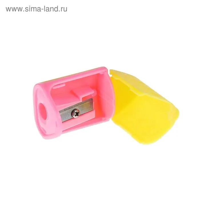 Точилка с контейнером «Треугольная», корпус МИКС Точилка с контейнером «Треугольная», корпус МИКС