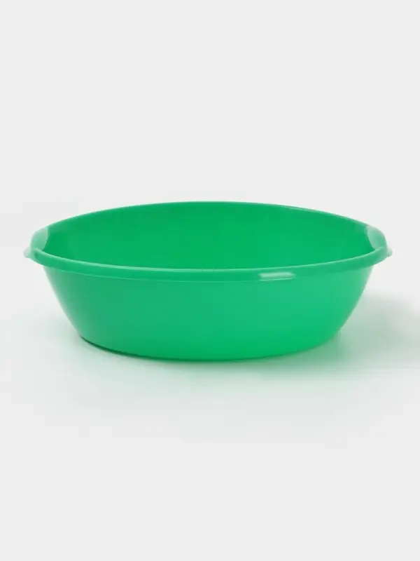 Таз 3л с ручками круг, цвет МИКС