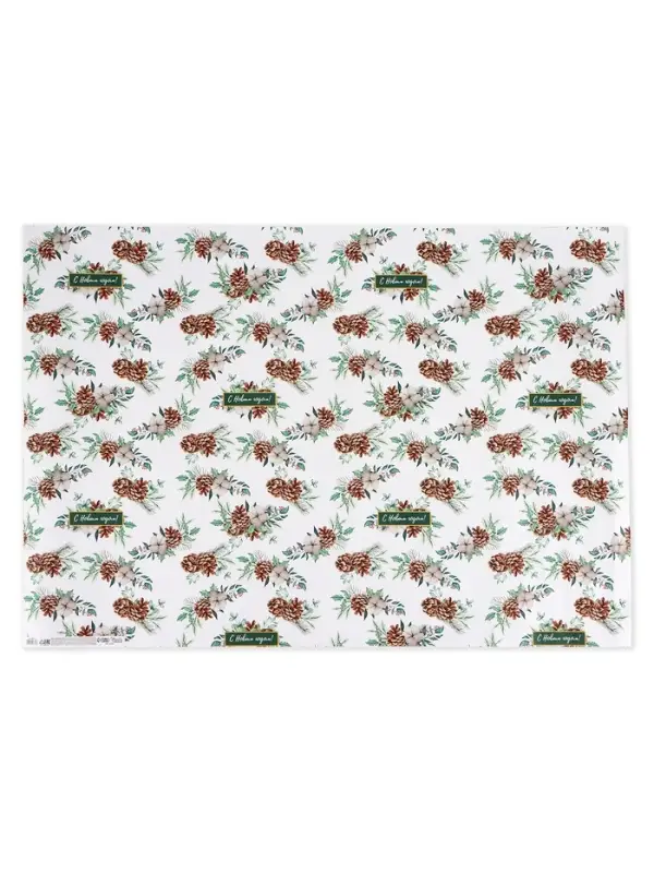 Бумага упаковочная крафт &laquo;Шишки&raquo;, 1 лист, 70&times;100 см