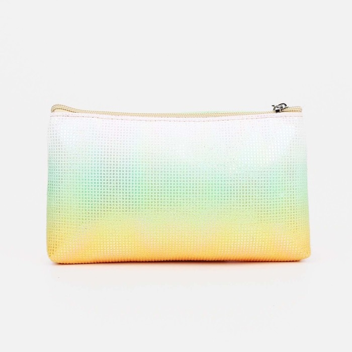 Набор косметичек 3 в 1 на молнии, цвет коралловый