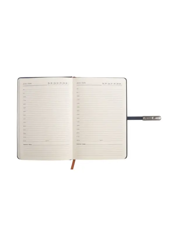 Ежедневник недатированный формат А5, с хлястиком, 112л, линия, пвх, Узор Синий Ежедневник недатированный формат А5, с хлястиком, 112л, линия, пвх, Узор Синий