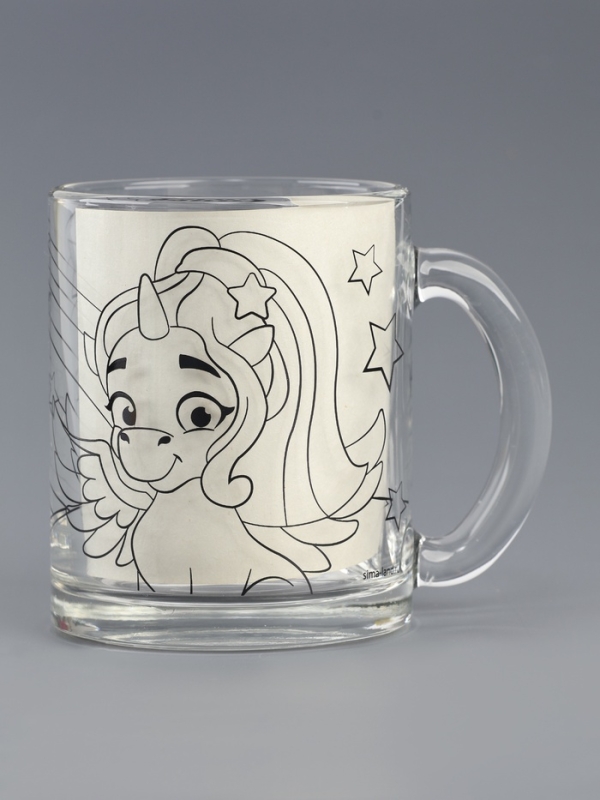 Роспись стеклянной кружки красками  Роспись стеклянной кружки красками "Самой милой" Единорожка