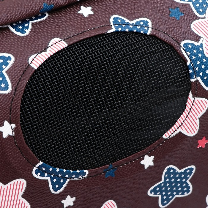 Сумка-переноска для животных  Сумка-переноска для животных "Star", размер M, 40 х 21 х 27 см, бордо