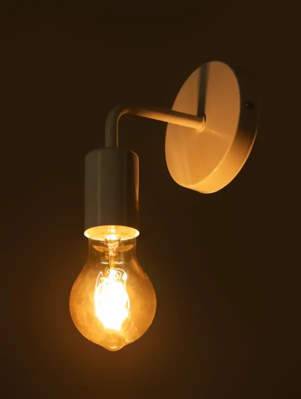 Светильник Бра 2609/1WT, E27, 40 Вт, белый, 10&times;12&times;17.5 см