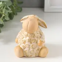 Сувенир керамика "Кудряш бараш" беж 7х7х8 см