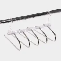 Вешалка для брюк многоуровневая, трансформер, 30.5&times;32&times;7.5, 5 уровней, прозрачная