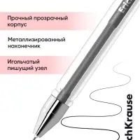 Ручка гелевая ErichKrause. G-Point, чёрный стержень, узел 0.38 мм