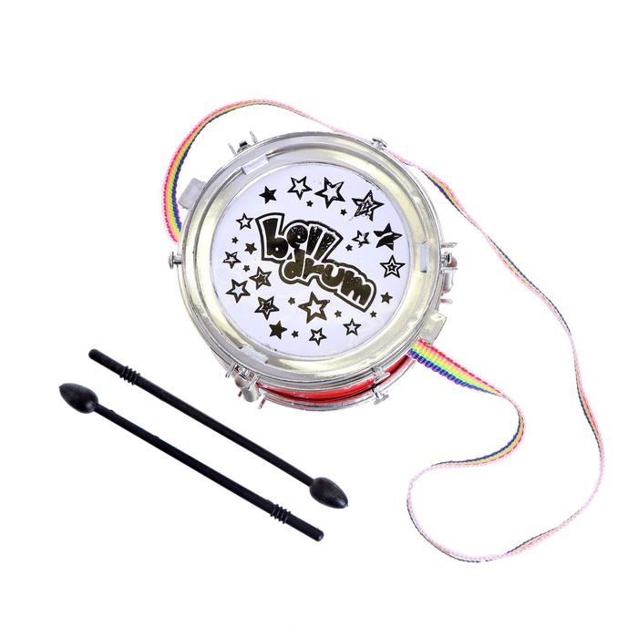 Игрушка барабан «Весёлые минутки», d=11 см, для детей, цвета МИКС