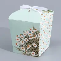 Коробка бонбоньерка, упаковка подарочная, &laquo;Ромашки&raquo;, 8&times;7.5&times;6 см см