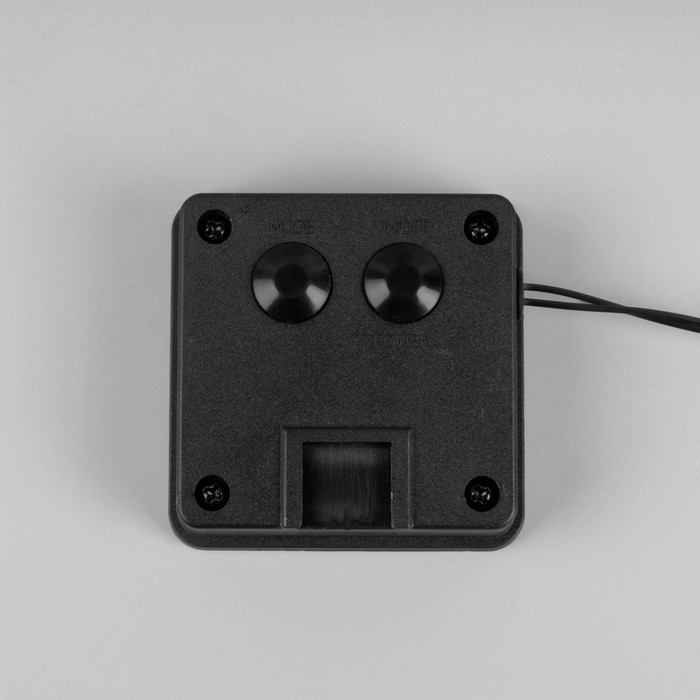 Гирлянда «Нить», 2.7 м, с насадками в виде ламп, IP44, 10 LED, 8 режимов, солнечная батарея, тёмная нить, свечение тёплое белое