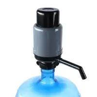 Помпа для воды Aqua work &laquo;Дельфин Эко&raquo;, механическая, под бутыль от 11 до19 л, чёрно-серая