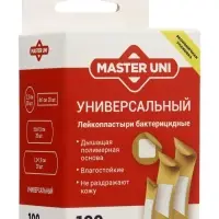 Лейкопластырь бактерицидный Master Uni, 2 размера, 100 шт.