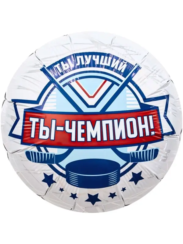 Воздушные шары фольгированные «Хоккей. Ты чемпион», 5 шт. Воздушные шары фольгированные «Хоккей. Ты чемпион», 5 шт.
