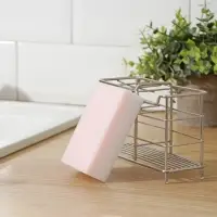 Губка меламиновая для удаления пятен, с поролоновым слоем, 11×7×3 см