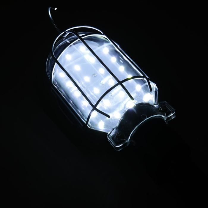 Светильник переносной светодиодный Luazon Lighting с выключателем, 10Вт, 24LED, 10 м, черный Светильник переносной светодиодный Luazon Lighting с выключателем, 10Вт, 24LED, 10 м, черный
