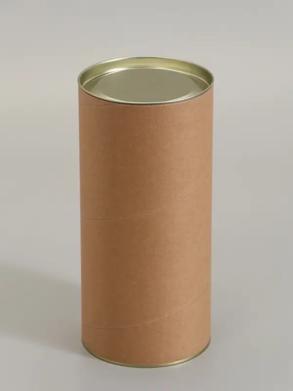 Тубус 120&times;260 мм (240 мм внутр. высота), картон, металлическая крышка