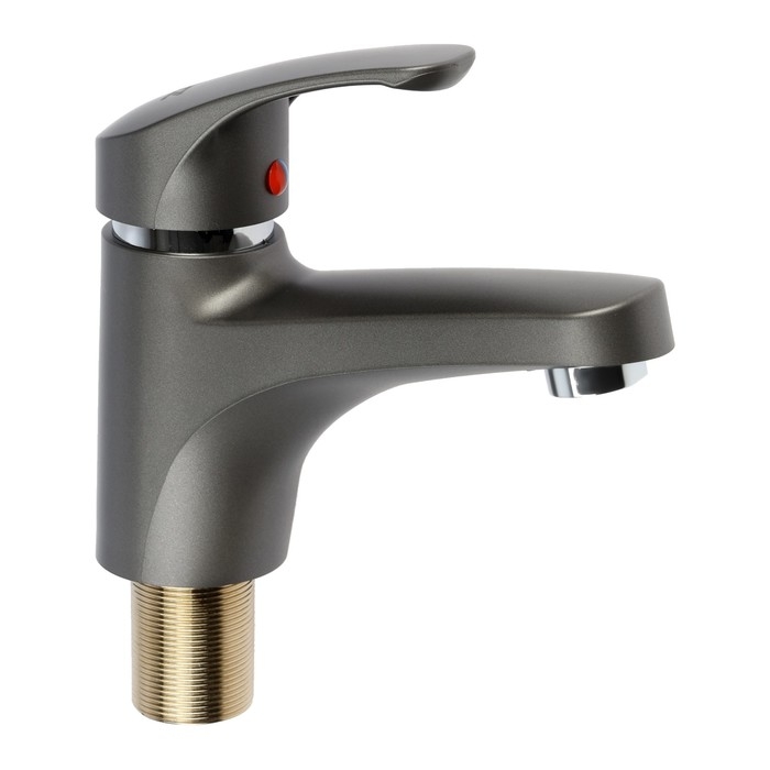 Смеситель для раковины ZEIN Z3656, однорычажный, высота излива 9 см, ABS-пластик, графит Смеситель для раковины ZEIN Z3656, однорычажный, высота излива 9 см, ABS-пластик, графит