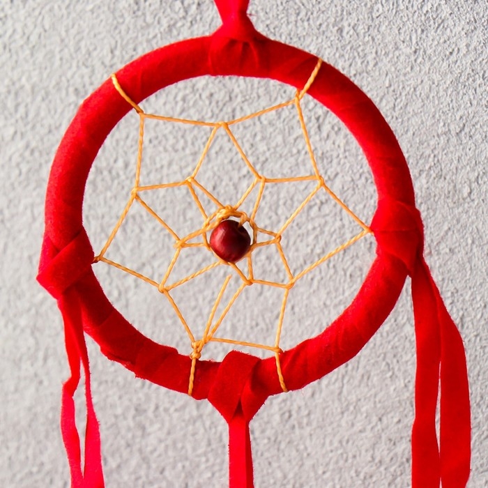 Ловец снов Ловец снов "Паутинка с жемчугом" d=5 см, МИКС