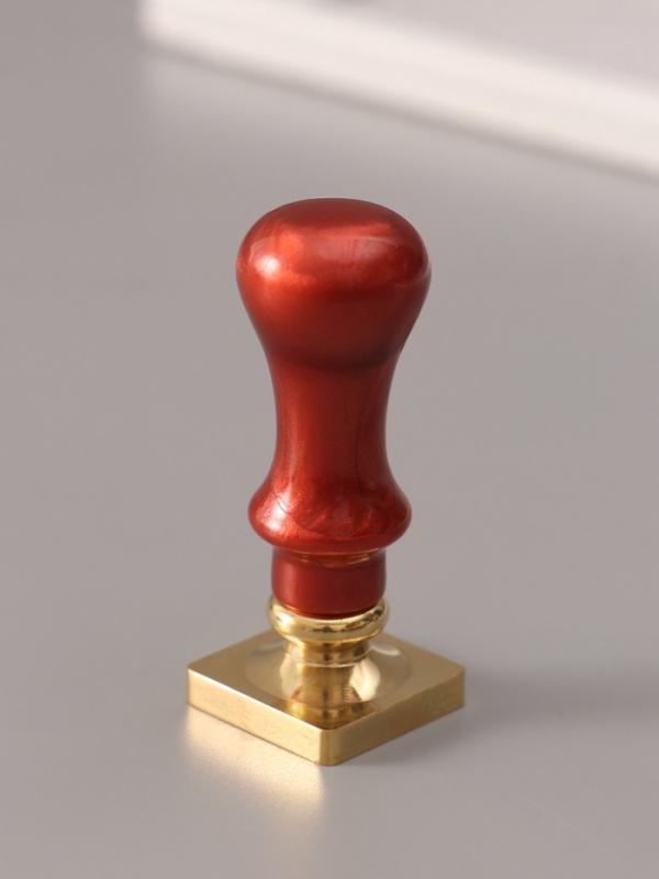 Печать для сургуча с пластиковой ручкой "Рамка в виде марки" 6,3х2,5х2,5 см