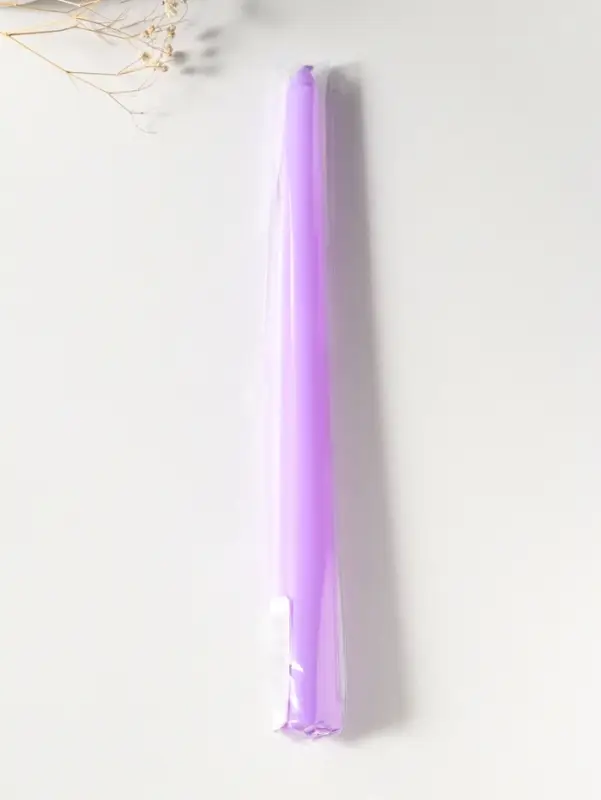 Свеча античная 25 см, 58 г, 7 ч, лаванда