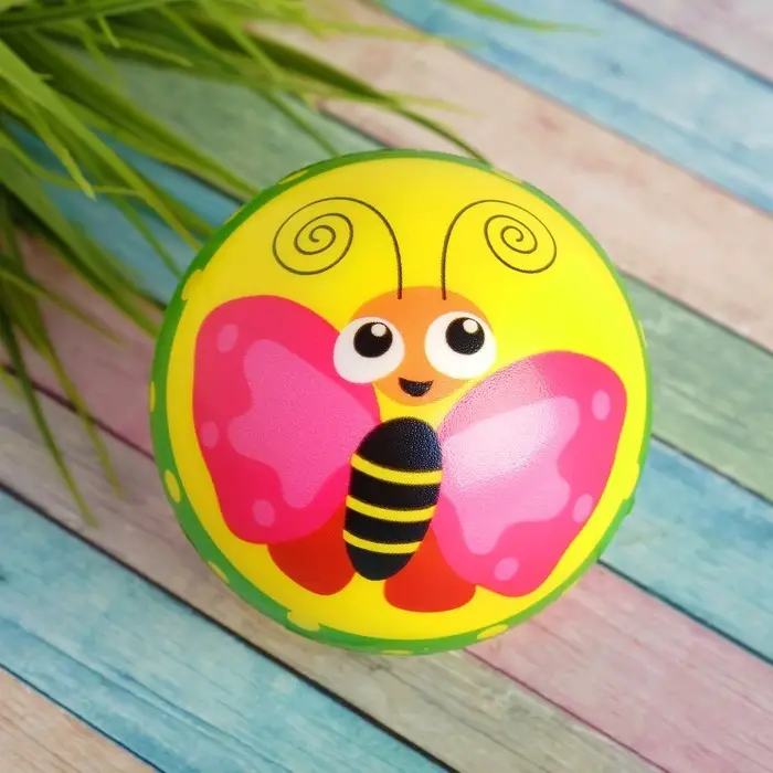 Мяч мягкий «Насекомые», 7,6 см , виды МИКС Мяч мягкий «Насекомые», 7,6 см , виды МИКС