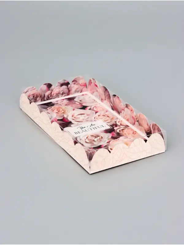 Коробка для печенья, «Розы», 10.5×20×3 см Коробка для печенья, «Розы», 10.5×20×3 см
