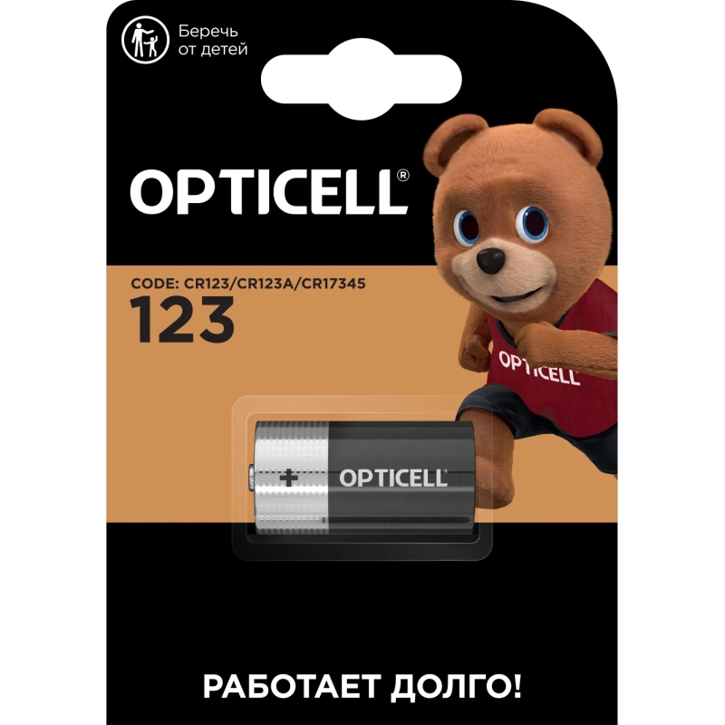 Батарейка Opticell Specialty 123 1шт