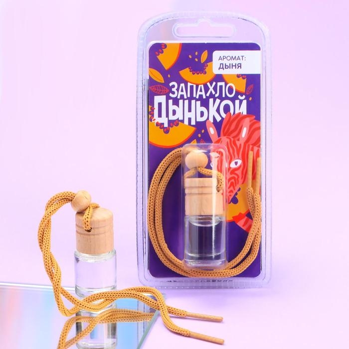 Ароматизатор подвесной «Запахло дынькой», аромат: дыня, 5 мл Ароматизатор подвесной «Запахло дынькой», аромат: дыня, 5 мл