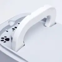 Туалет-домик для кошек закрытый с дверцей 43&times;32&times;33 см, серый