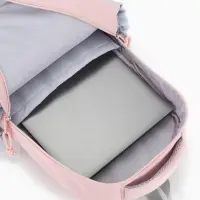Рюкзак школьный, с кошельком, для девочки, 32&times;14&times;46 см, розовый