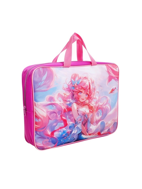 Папка с ручками текстильная А4, 360×245×70 мм, Calligrata TOP «Подводная сказка» Папка с ручками текстильная А4, 360×245×70 мм, Calligrata TOP «Подводная сказка»