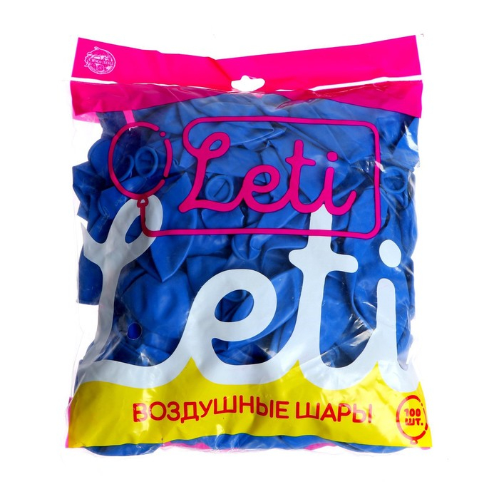 Шар латексный 12 Шар латексный 12", пастель, набор 100 шт., цвет синий