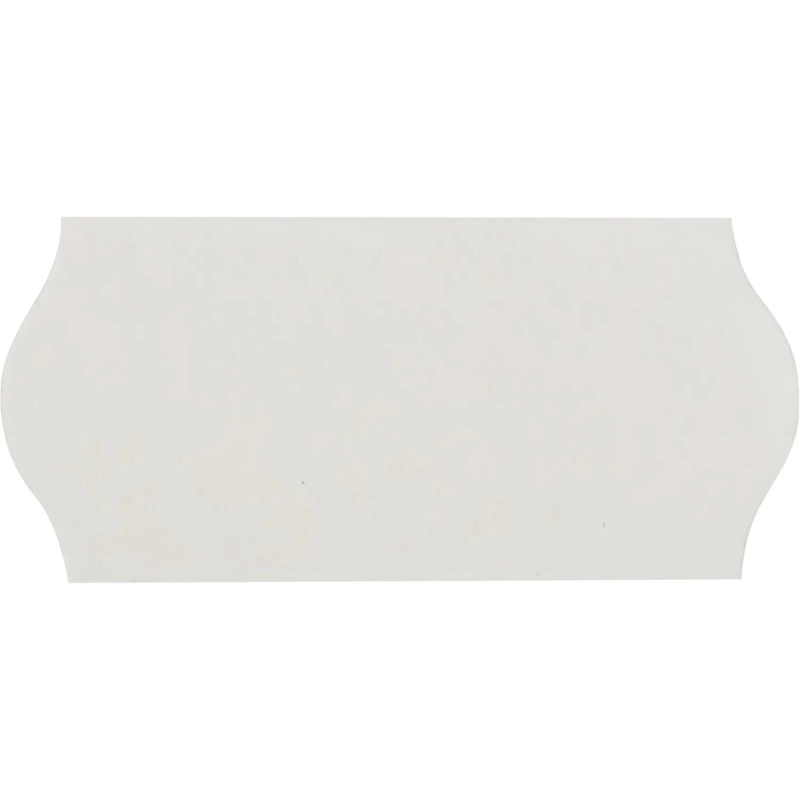 Этикет-лента 26х12 белая волна 1000шт/рул 10рул/уп