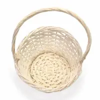 Корзина плетёная 25&times;25&times;5&times;13.5&times;30 см, ива, белая