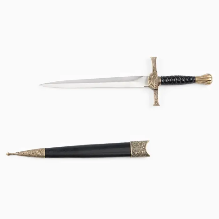 Макет оружия &laquo;Сувенирный кортик&raquo;, витая рукоятка, на ножнах голова дракона, 35 см