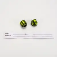 Адресник-капсула под записку &laquo;Бочонок&raquo;, 1.1&times;2.3 см, металл, зелёный