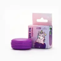 Блеск макарун в коробочке &laquo;Единорожка&raquo;, 10 мл, вкус черника, тон прозрачный