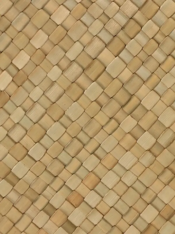 Сумка плетёная на молнии из пандана, 35&times;12&times;40 см, светло-коричневая